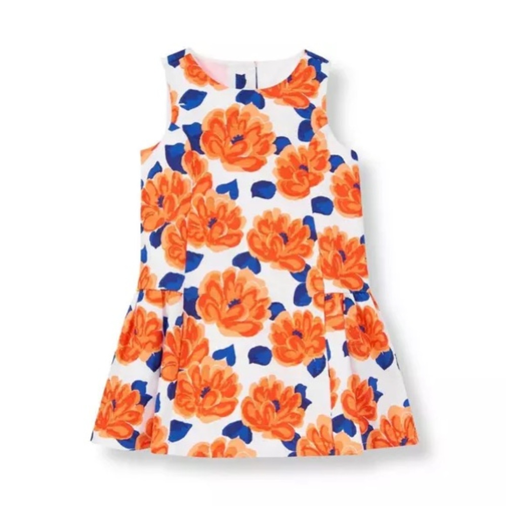 Janie and Jack Collections Coral Blossoms European Travel Dress - Girls Size 4
